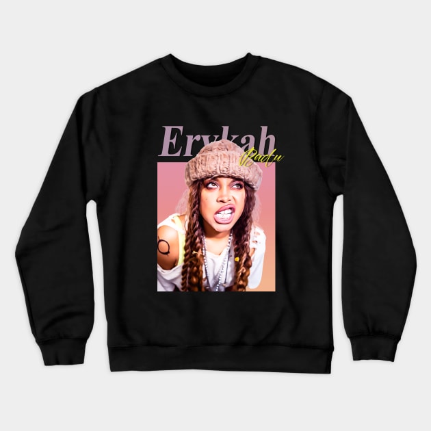 Erykah Badu | Now Breathe Like It Crewneck Sweatshirt by Alaknanda prettywoman